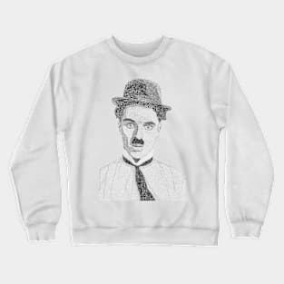 Charlie Chaplin Typographical Crewneck Sweatshirt